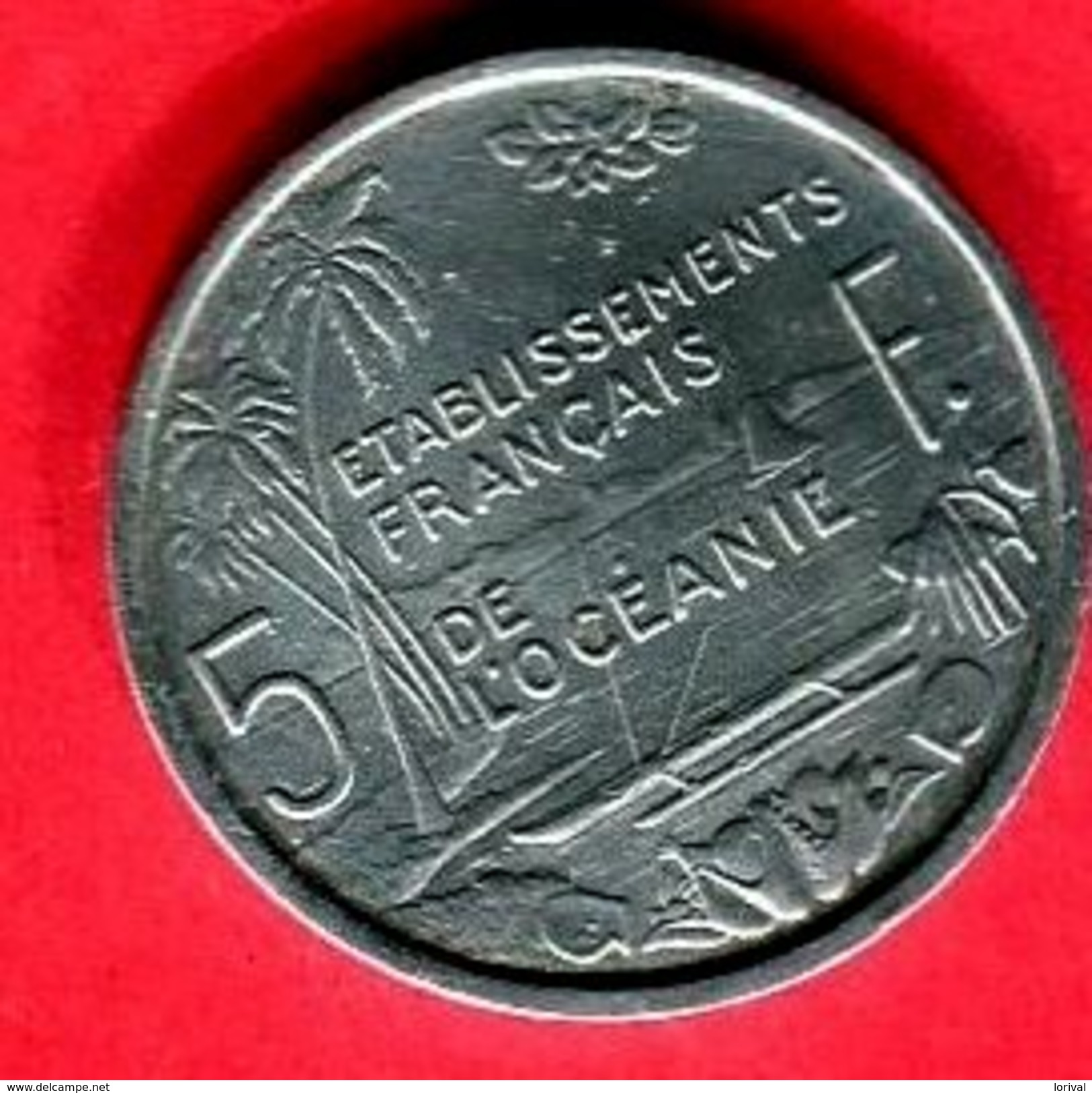 OCEANIE 5  FRANC 1952 (G  7) TTB 15 - Frans-Polynesië