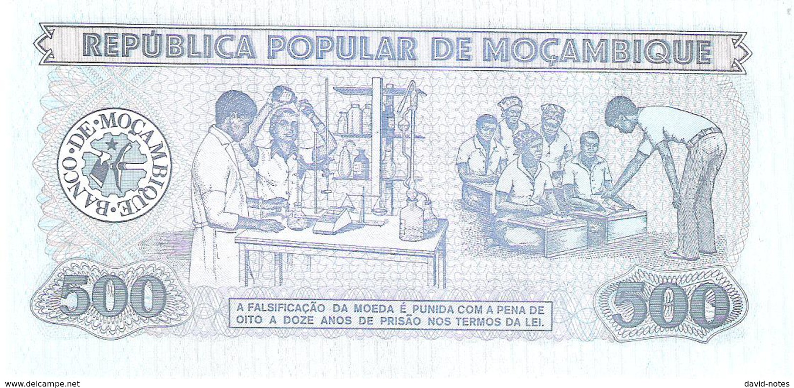 Mozambique - Pick 131b - 500 Meticais 1986 - Unc - Mozambico