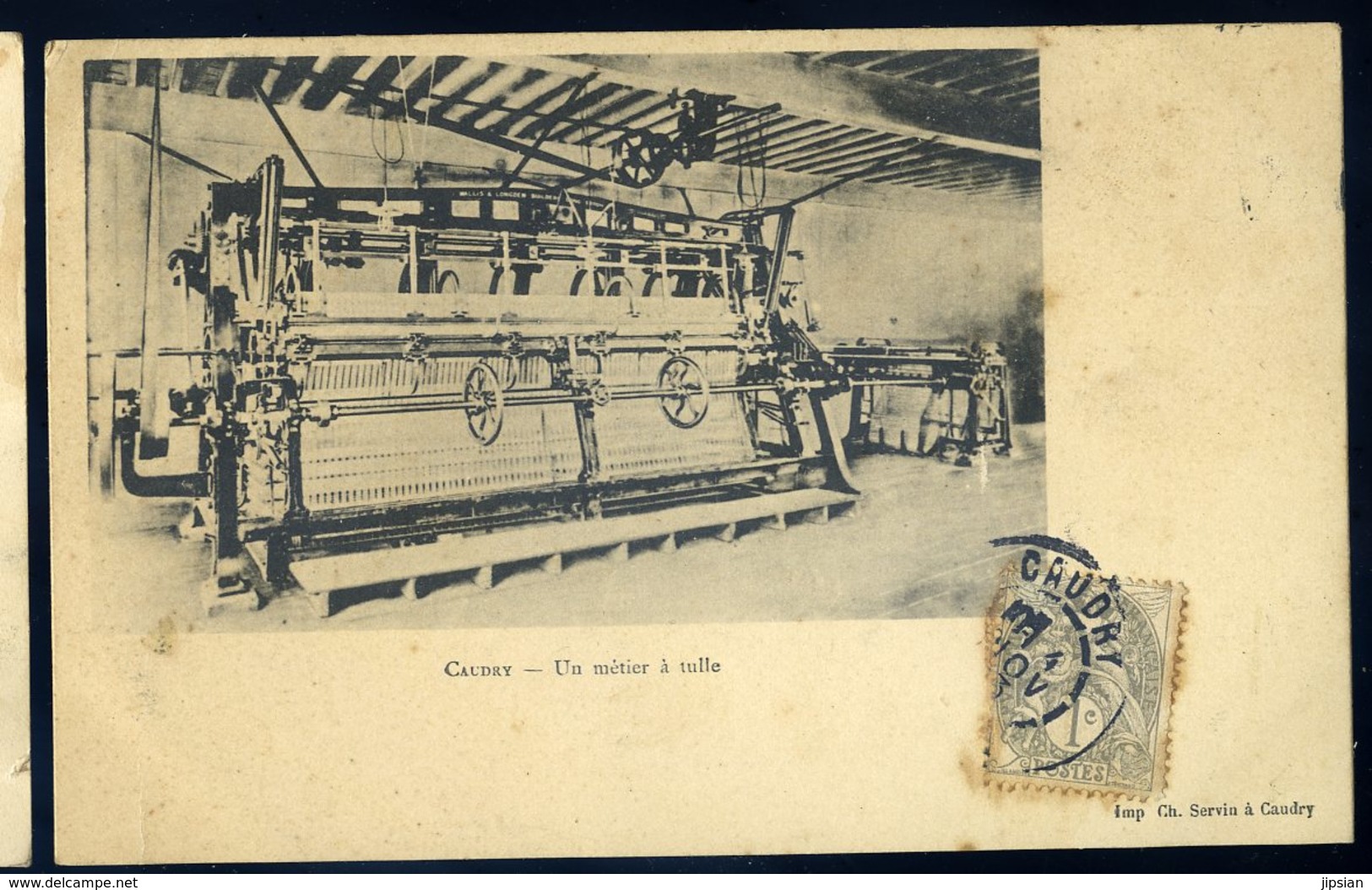 Cpa Du 59  Caudry Un Métier à Tulle   JIP95 - Caudry