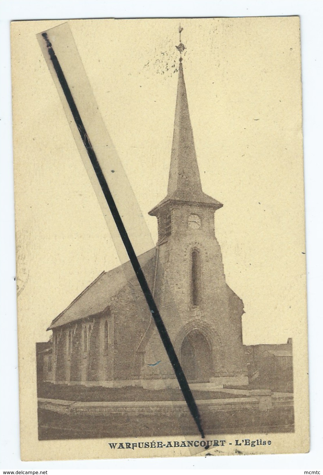 CPA  Rétrécit - Warfusée Abancourt - L'église - Autres & Non Classés