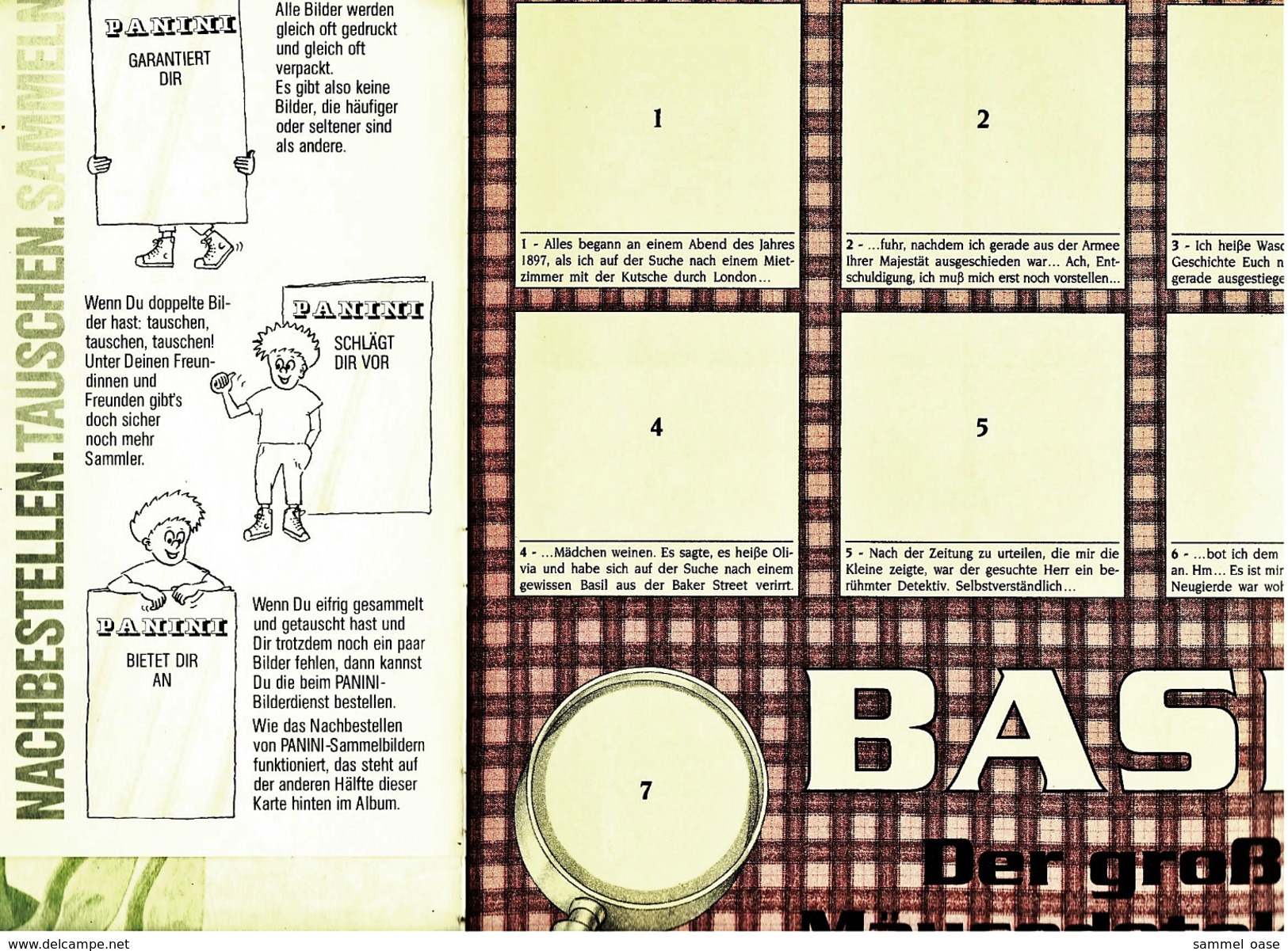 Panini Basil Sammelbilder-Album  -  Der Große Mäusedetektiv -  Mit 14 Bestückten Von 225 Bildern Fast Leer - Albums & Catalogues