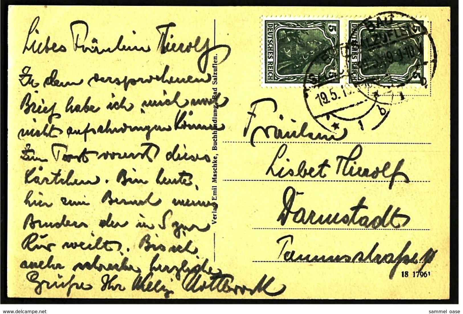 Bad Salzuflen  -  Leopoldsprudel  -  Ansichtskarte Ca.1919    (6126) - Bad Salzuflen