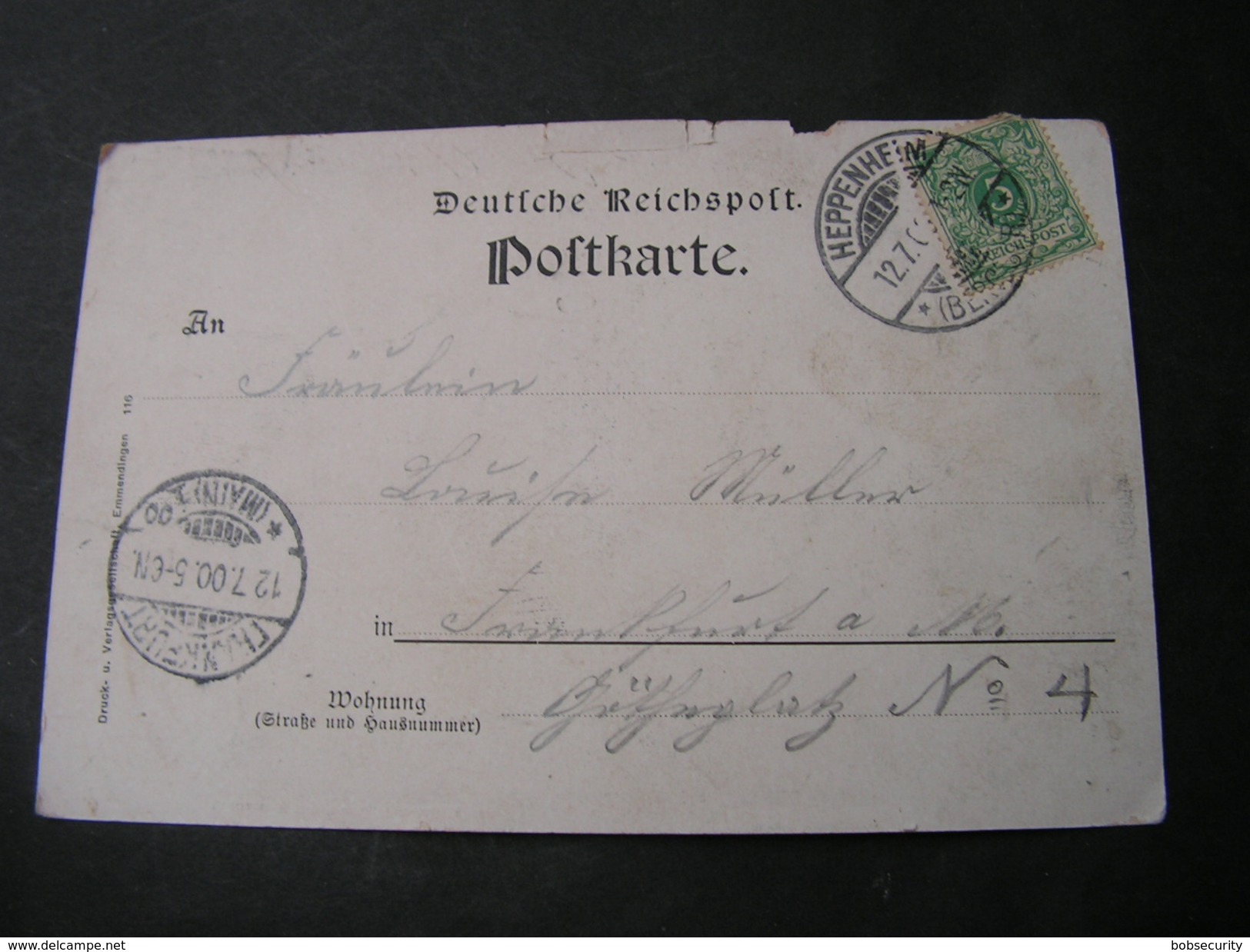 Heppenheim , Kl. Rand Mängel1900 - Heppenheim