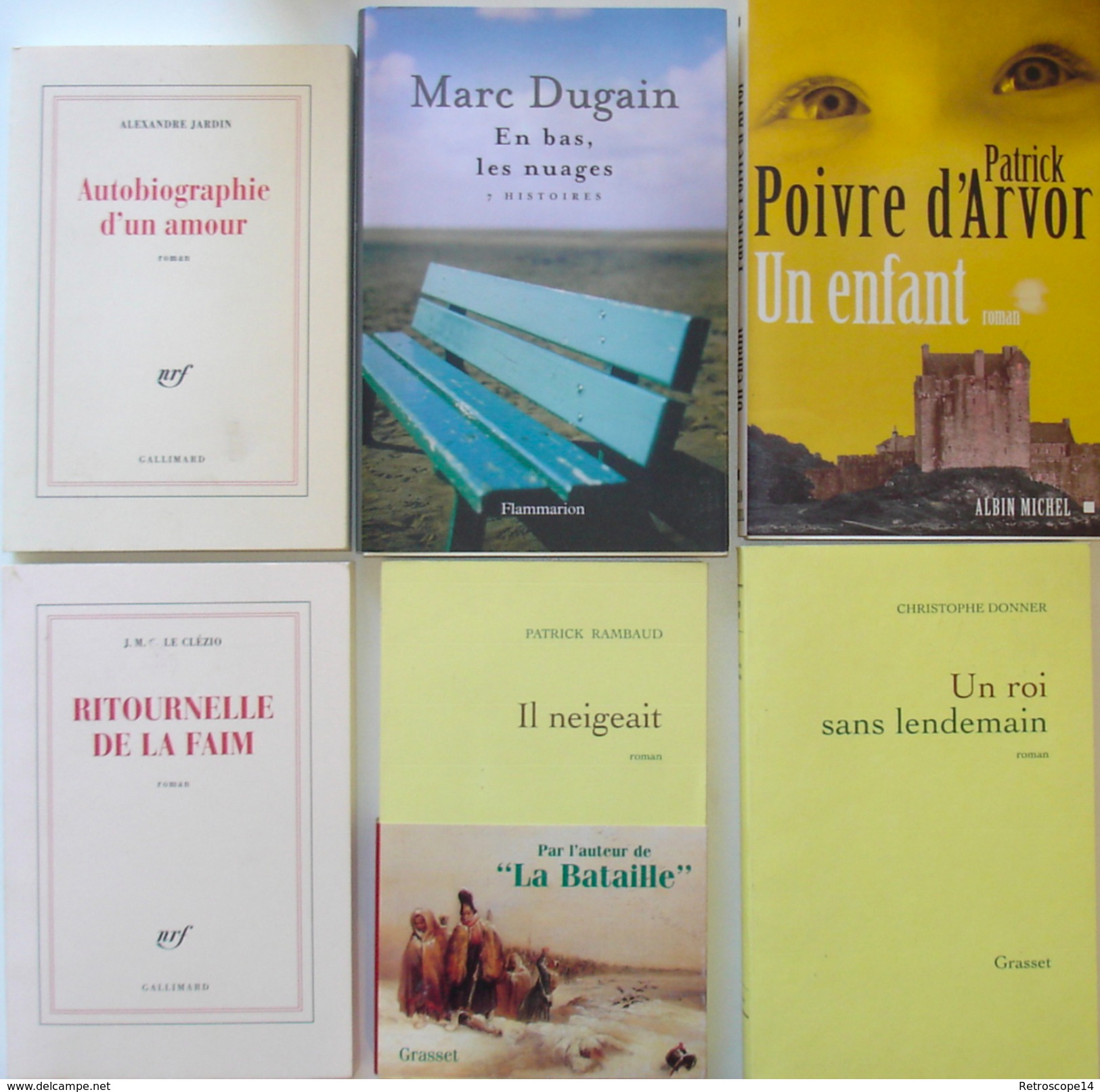 LOT 12 ROMANS: DUGAIN, PAASILINNA, JARDIN, LE CLÉZIO, RAMBAUD, UMBERTO ECCO... - Paquete De Libros