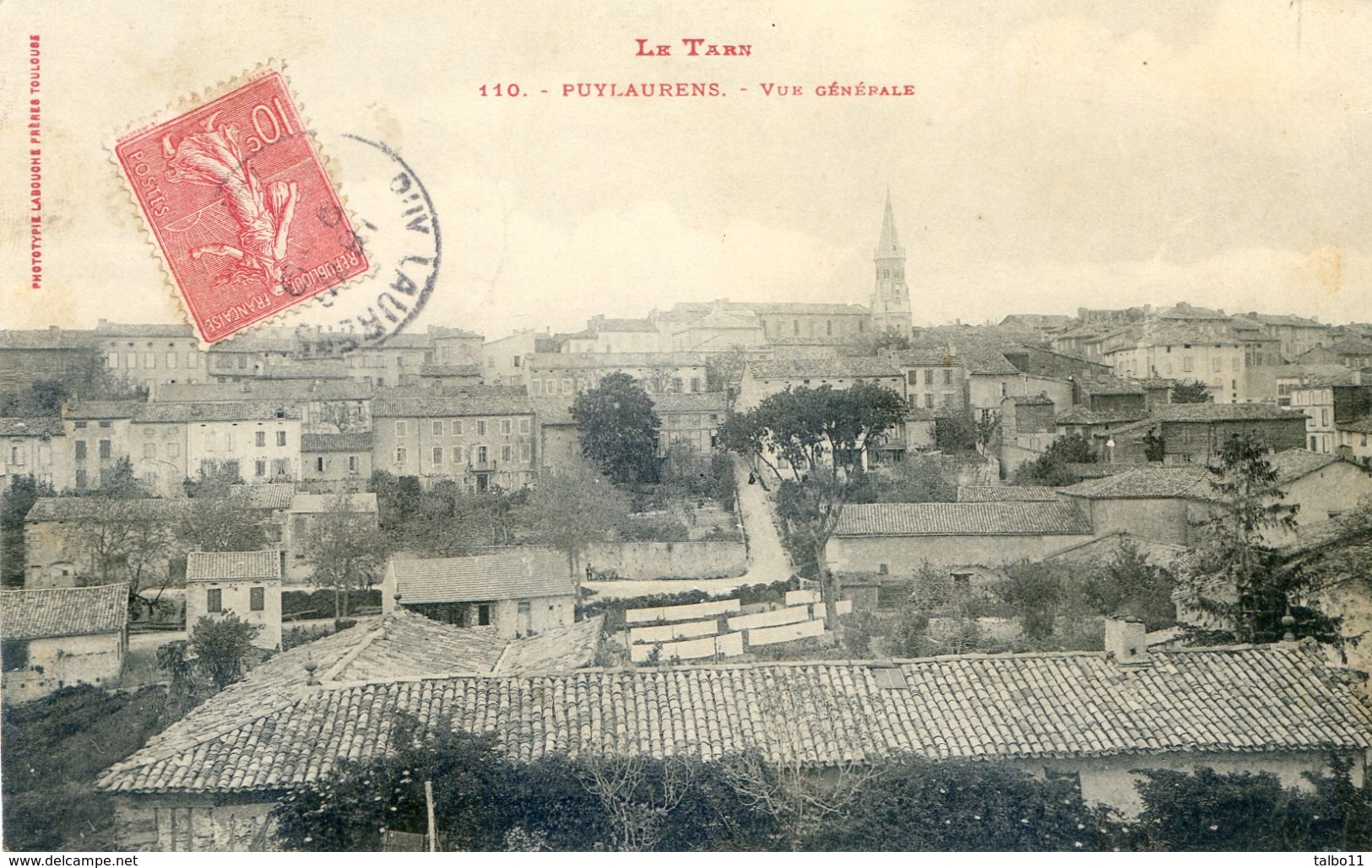 Tarn - Puylaurens - Vue Générale - Puylaurens