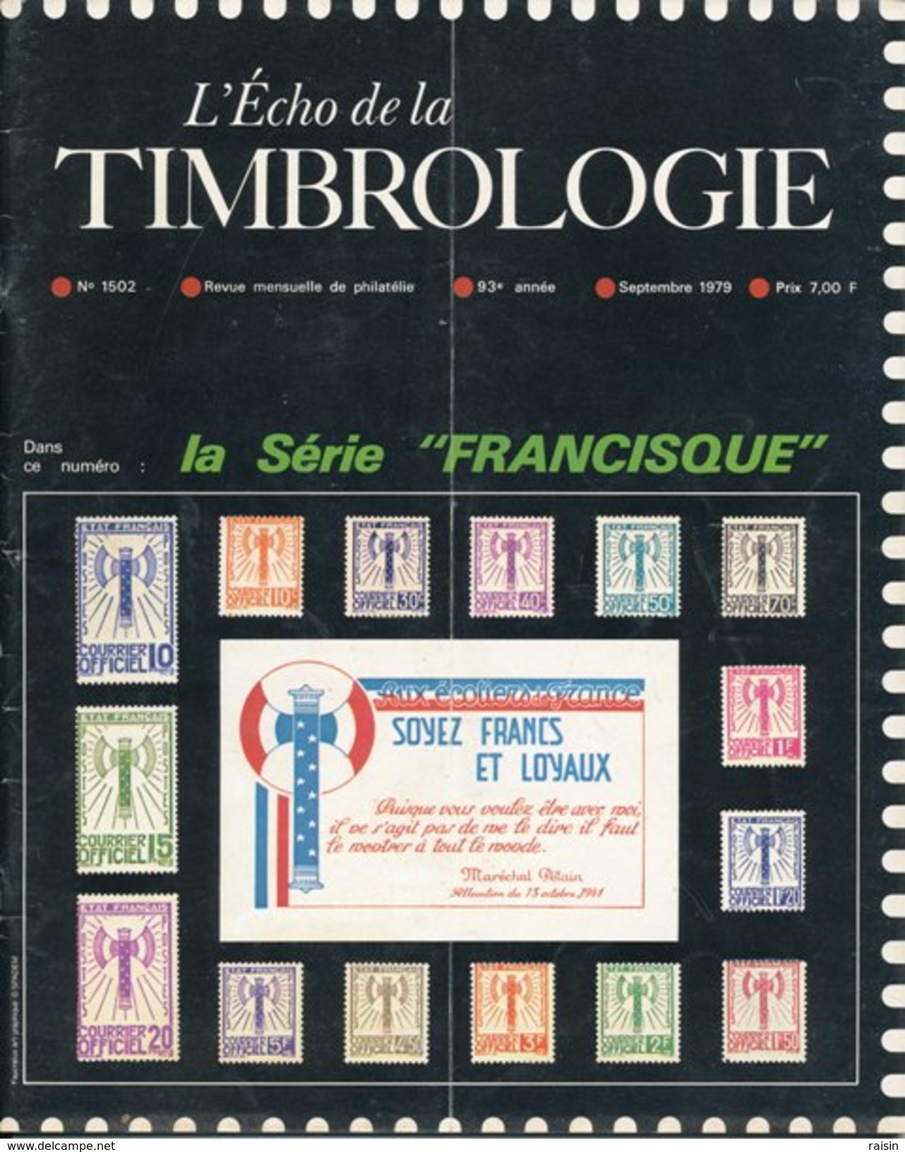 L'Echo de la Timbrologie année complète 1979 11 numéros