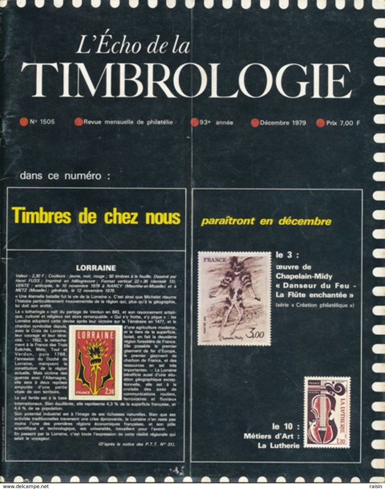 L'Echo de la Timbrologie année complète 1979 11 numéros