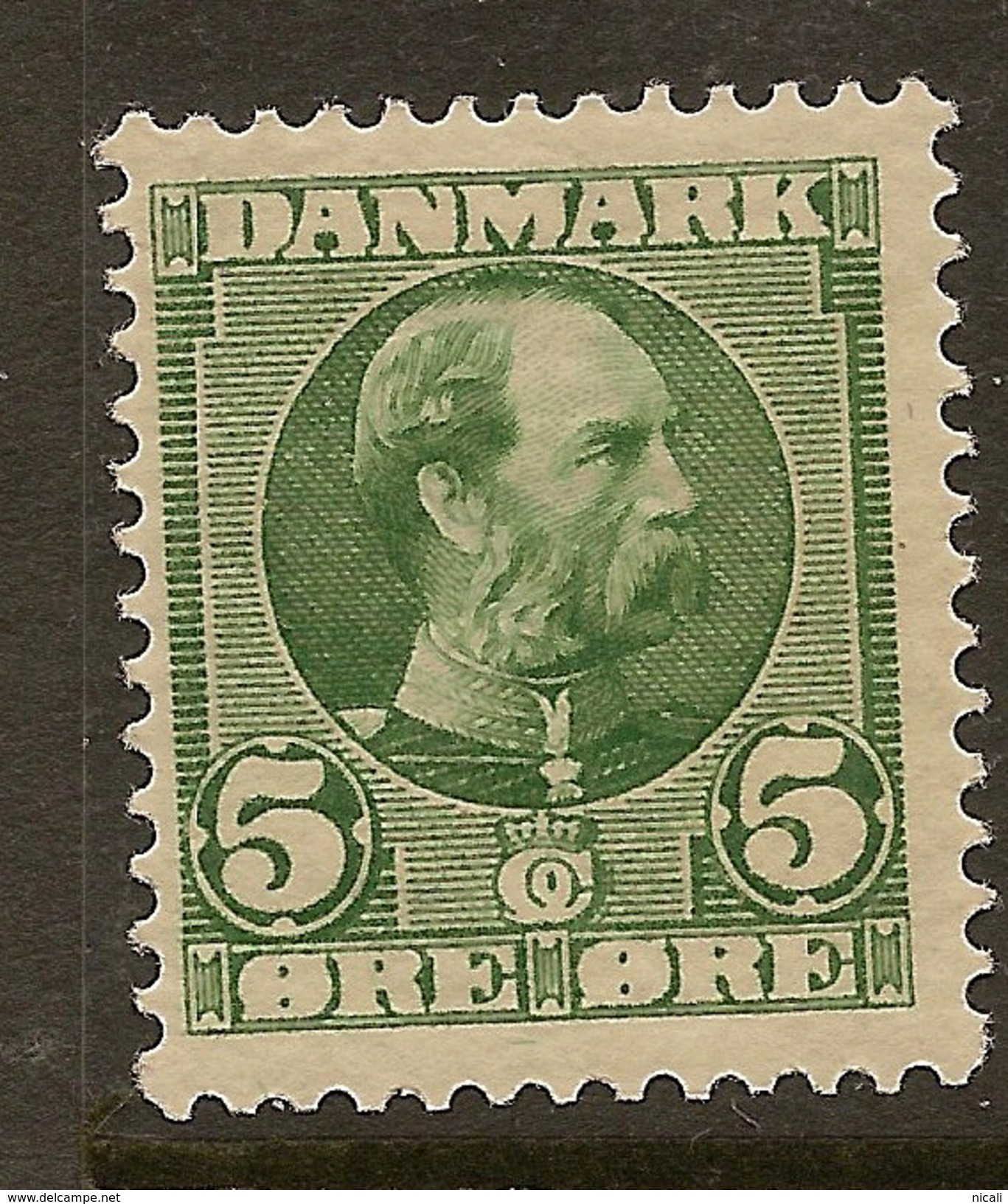 DENMARK 1904 5o Green SG 119 HM #XN111 - Neufs