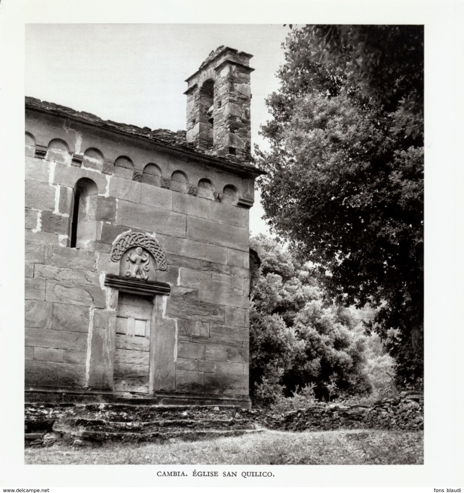 1951 - Héliogravure - Cambia (Corse) - L'église San Quilico - FRANCO DE PORT - Non Classés