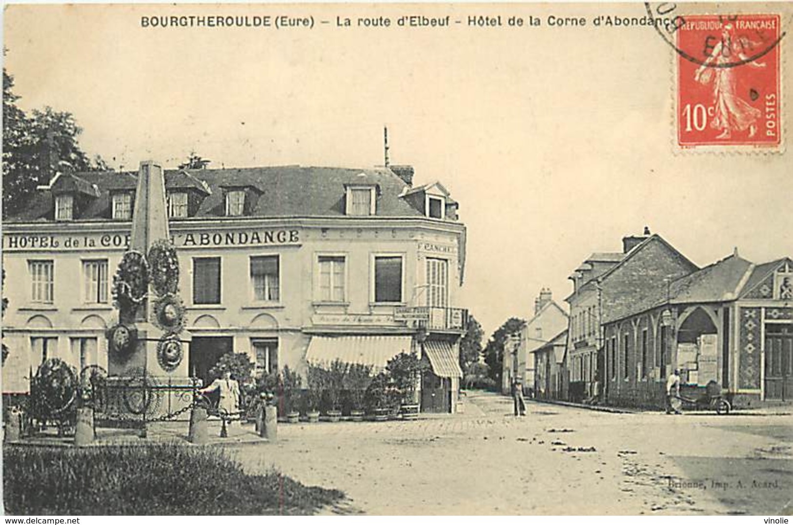 E-16-2917 :  BOURGTHEROULDE  HOTEL DE LA CORNE D ABONDANCE - Bourgtheroulde