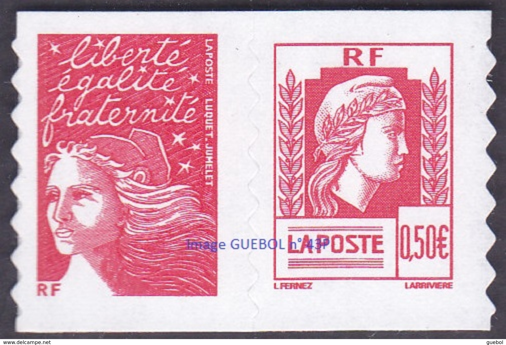 France Autoadhésif ** N°   43 P Ou 3716 P - 60 Eme Anniversaire De La Marianne D'Alger - Unused Stamps