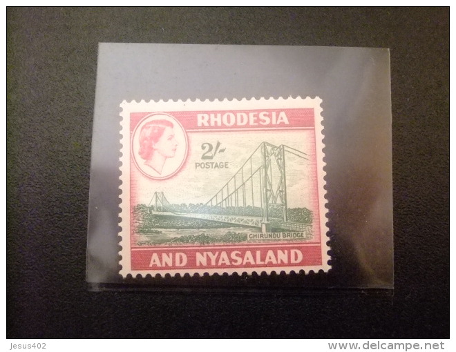 RHODESIA &amp; NYASSALAND 1959 - 62 Puente De Chirundu Yvert N &ordm; 28 * MH - Rhodesië & Nyasaland (1954-1963)