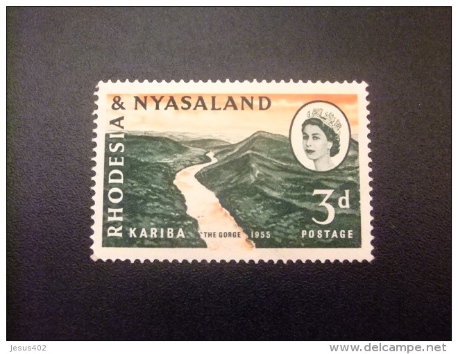 RHODESIA &amp; NYASSALAND 1959 - 62 Gorges De Kariba Yvert N &ordm; 33 (*) - Rodesia & Nyasaland (1954-1963)