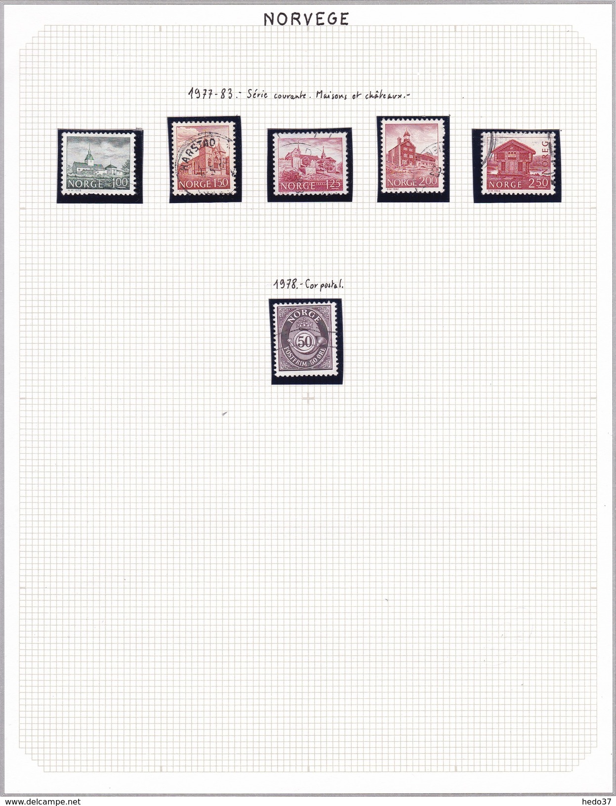 Norvège - Collection Vendue Page Par Page - Timbres Oblitérés/neufs * (avec Charnière) - Qualité B/TB - Used Stamps