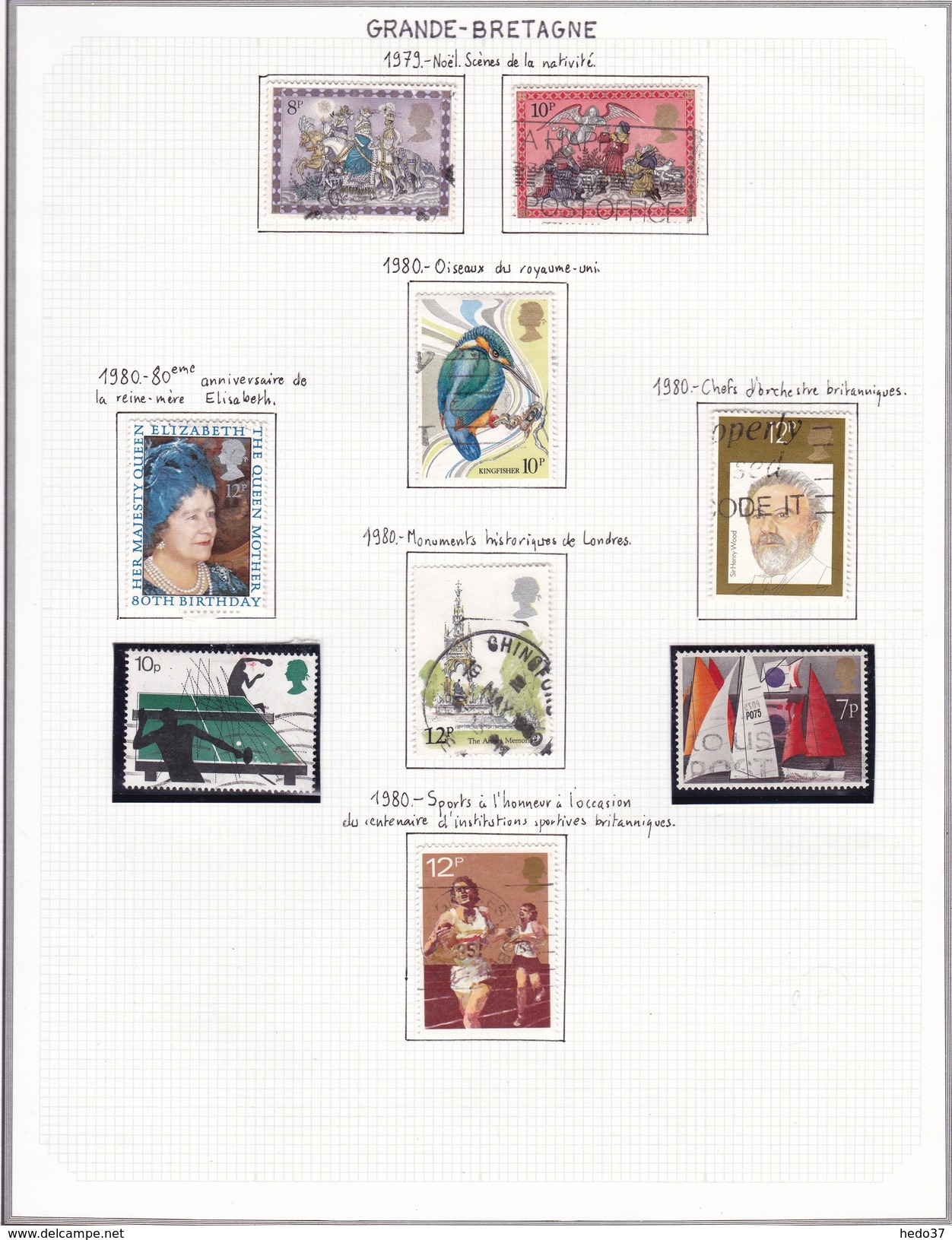 Grande Bretagne - Collection Vendue Page Par Page - Timbres Oblitérés/neufs * (avec Charnière) - Qualité B/TB - Usati