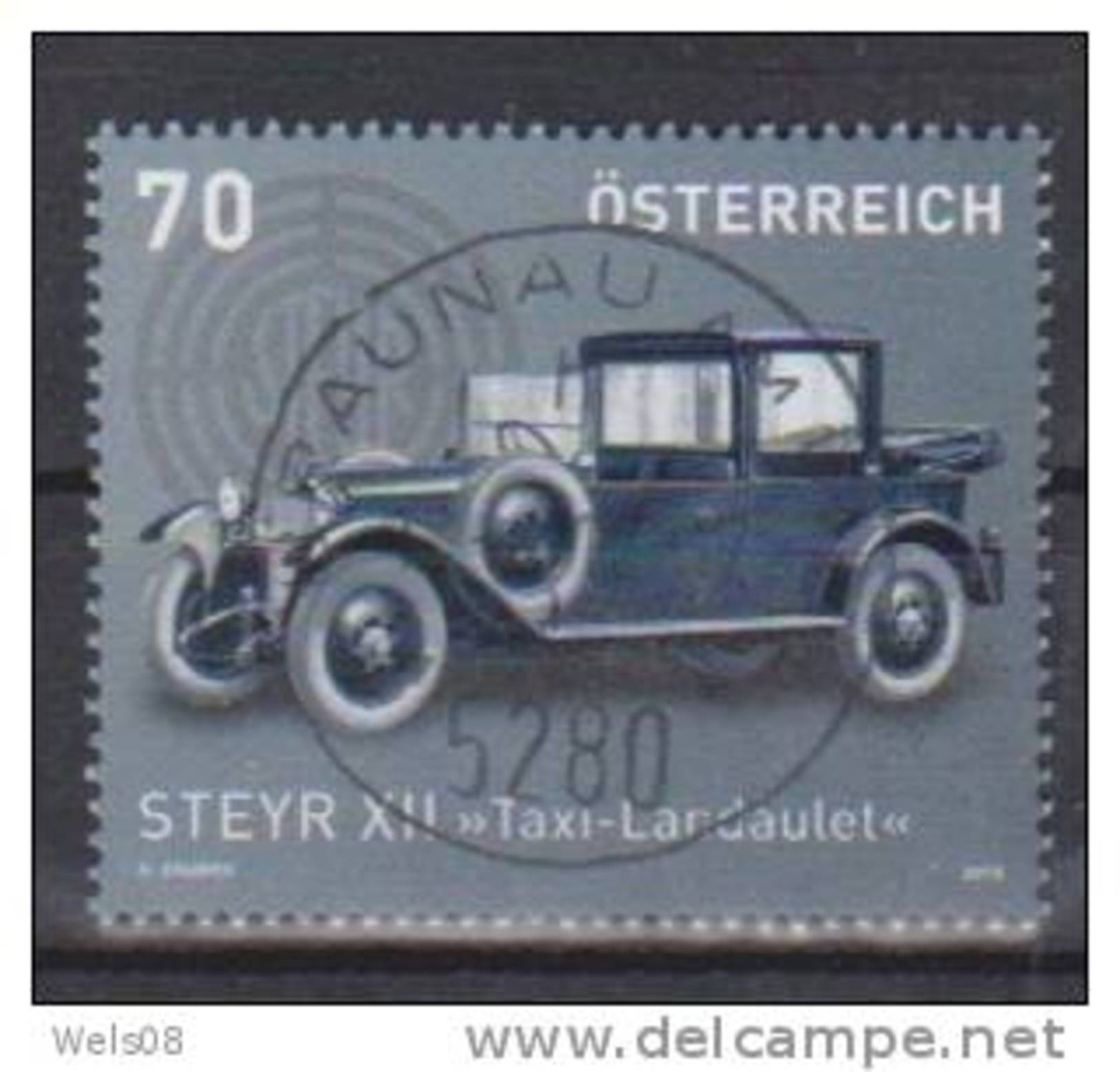 Österreich 2012:   "Autos" Gestempelt  (siehe Scan/Foto) - Gebraucht