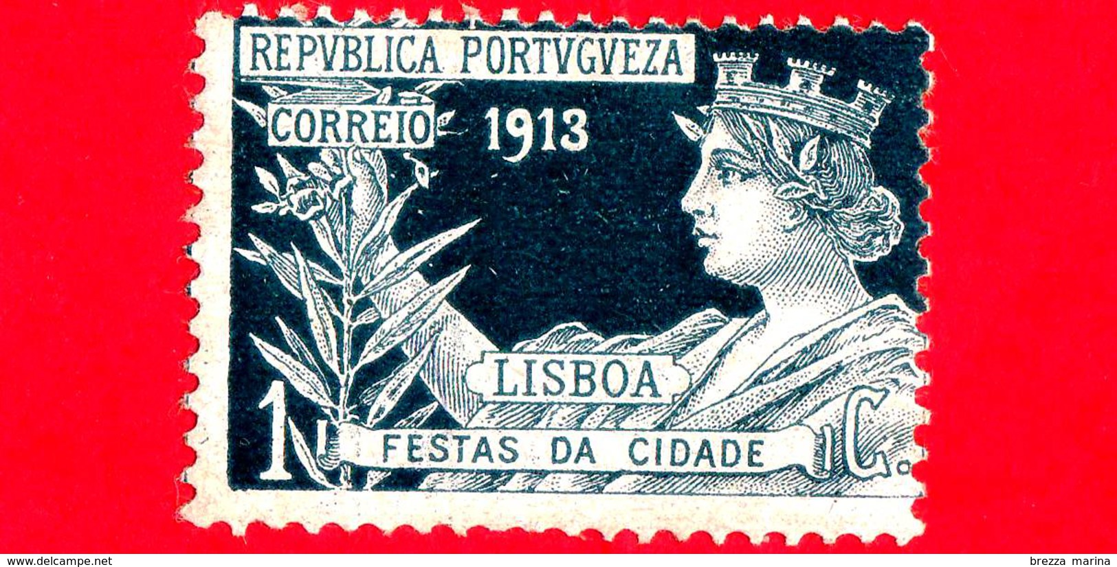 Portogallo - Usato - 1913 - Mitologia - Tasse Postali - Festival Di Lisbona - 1 - Gebruikt