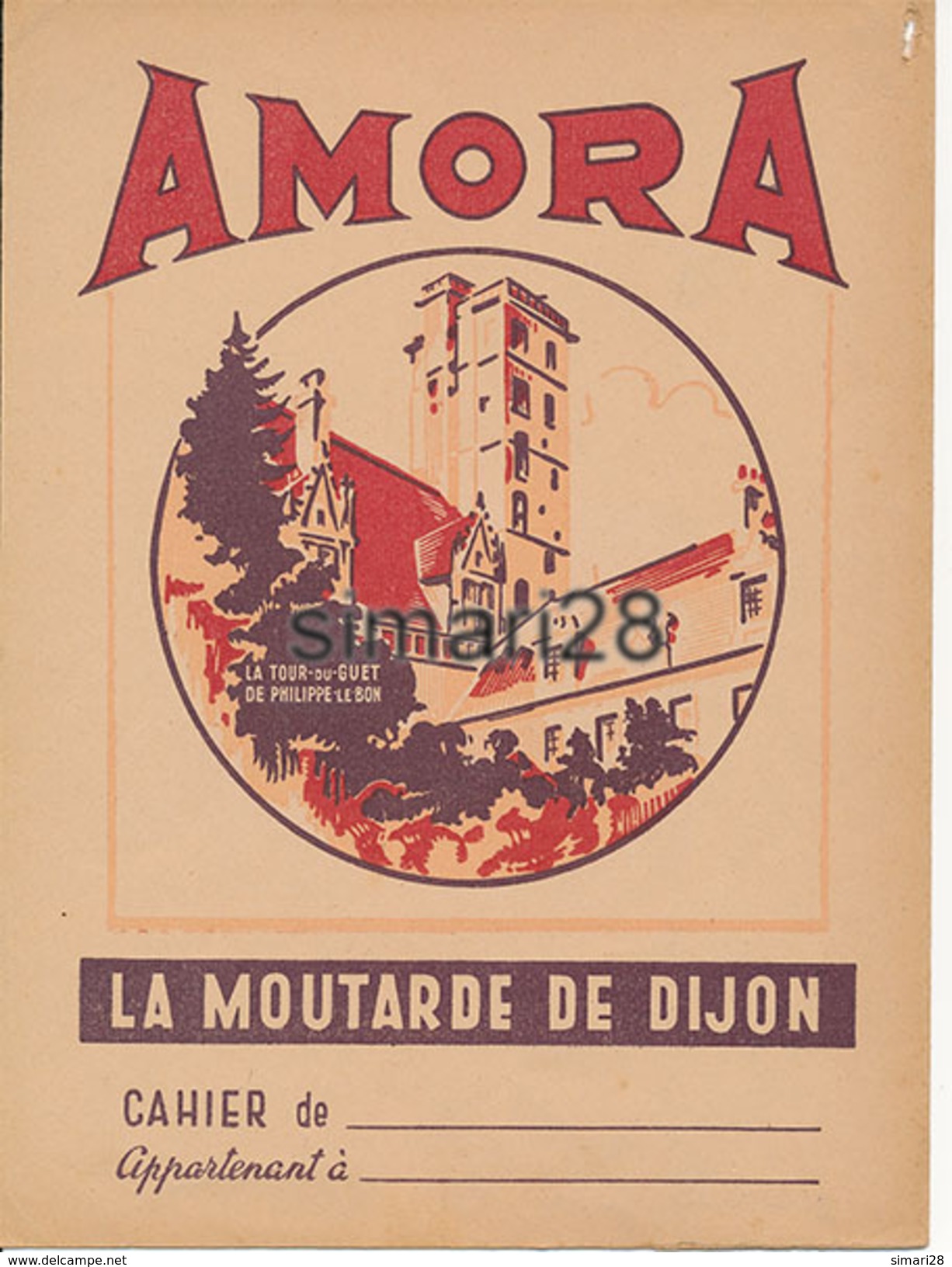 PROTEGE-CAHIERS - AMORA - LA MOUTARDE DE DIJON - Moutardes