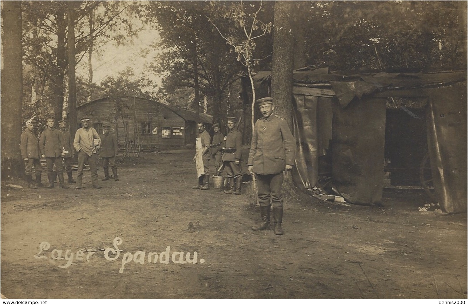 WWI  - Postkart   From " Lager Spandau "  BERLIN - Spandau