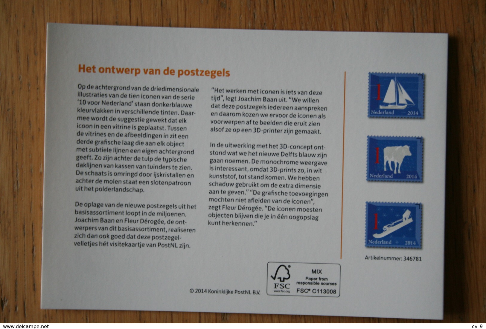 Dutch Symbols Cow Transport Mill PZM 496 Presentaion Pack 2014 POSTFRIS MNH ** NEDERLAND / NIEDERLANDE / NETHERLANDS - Ongebruikt