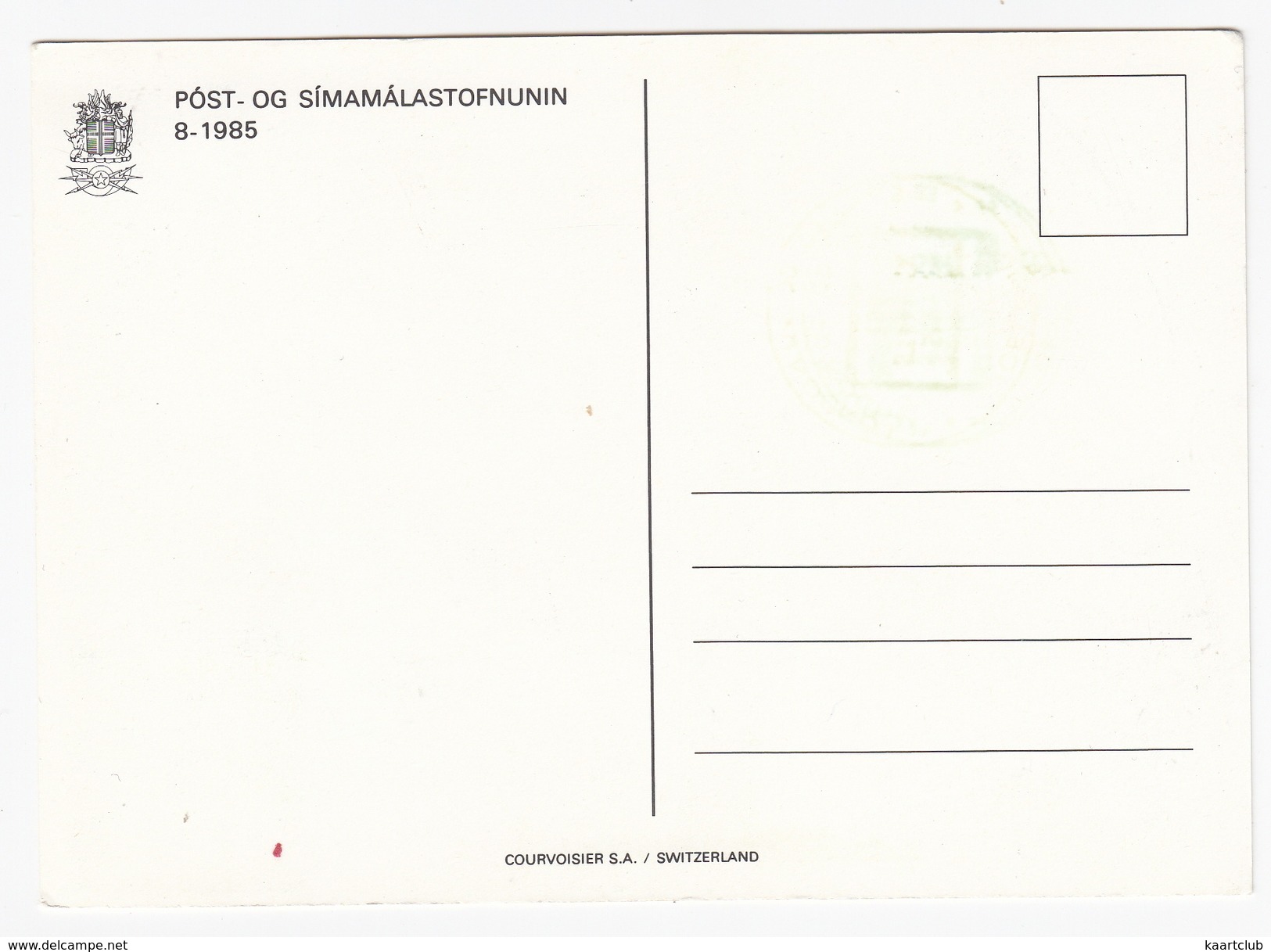 Island : 'NAPOSTA '85' + Island 2000 Stamp (Post- Og Simamalastofnunin 8 - 1985) - Maximum Cards