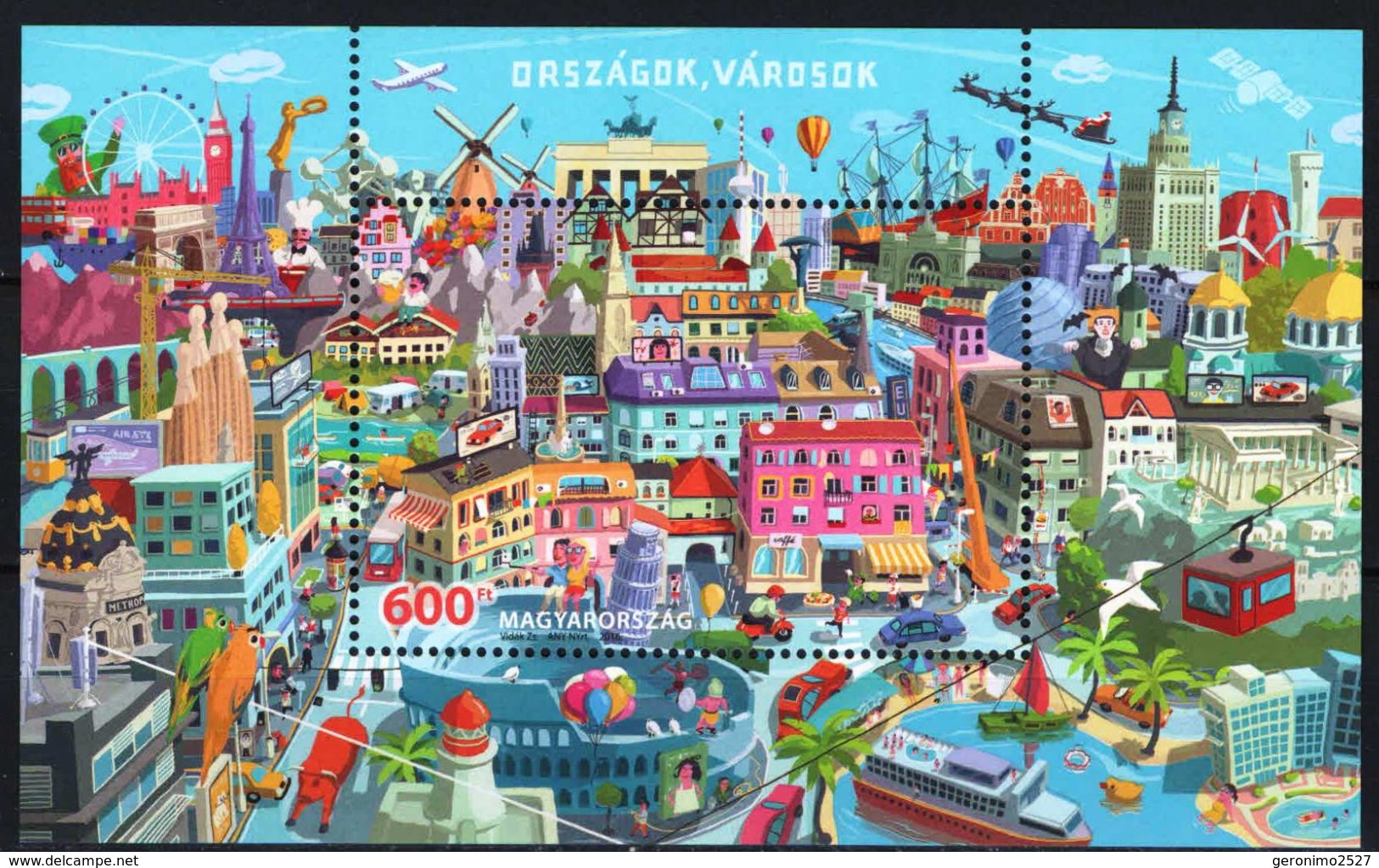 HUNGARY 2016 CULTURE Countries & Cities Of EUROPEAN UNION - Fine S/S MNH - Nuevos