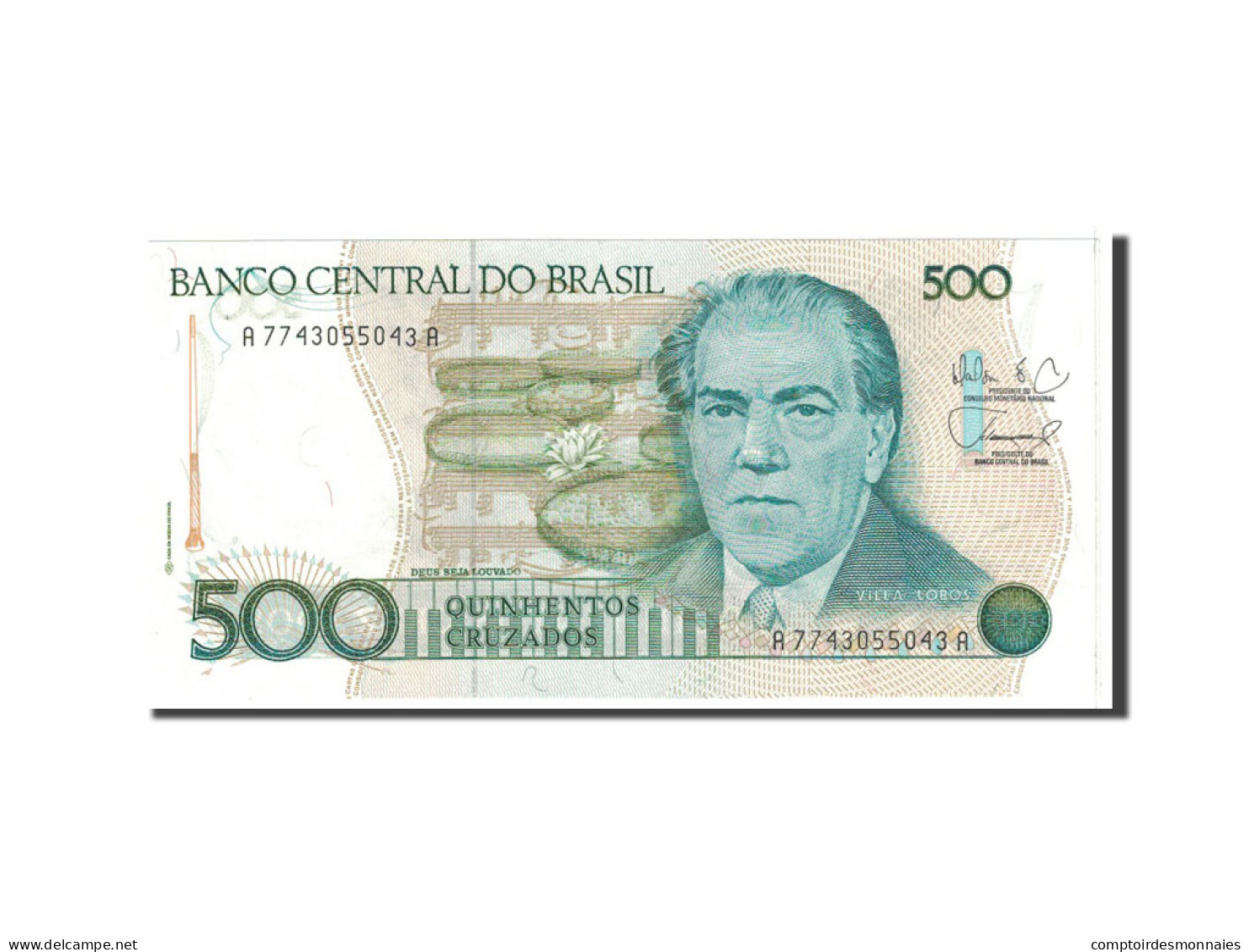 Billet, Brésil, 500 Cruzados, 1988, Undated, KM:212d, NEUF - Brésil