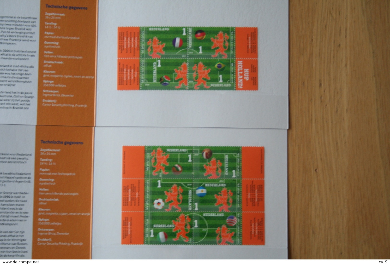 Worldcup Football PZM 503 A+b Presentaion Pack 2014 POSTFRIS MNH ** NEDERLAND / NIEDERLANDE NETHERLANDS - Unused Stamps