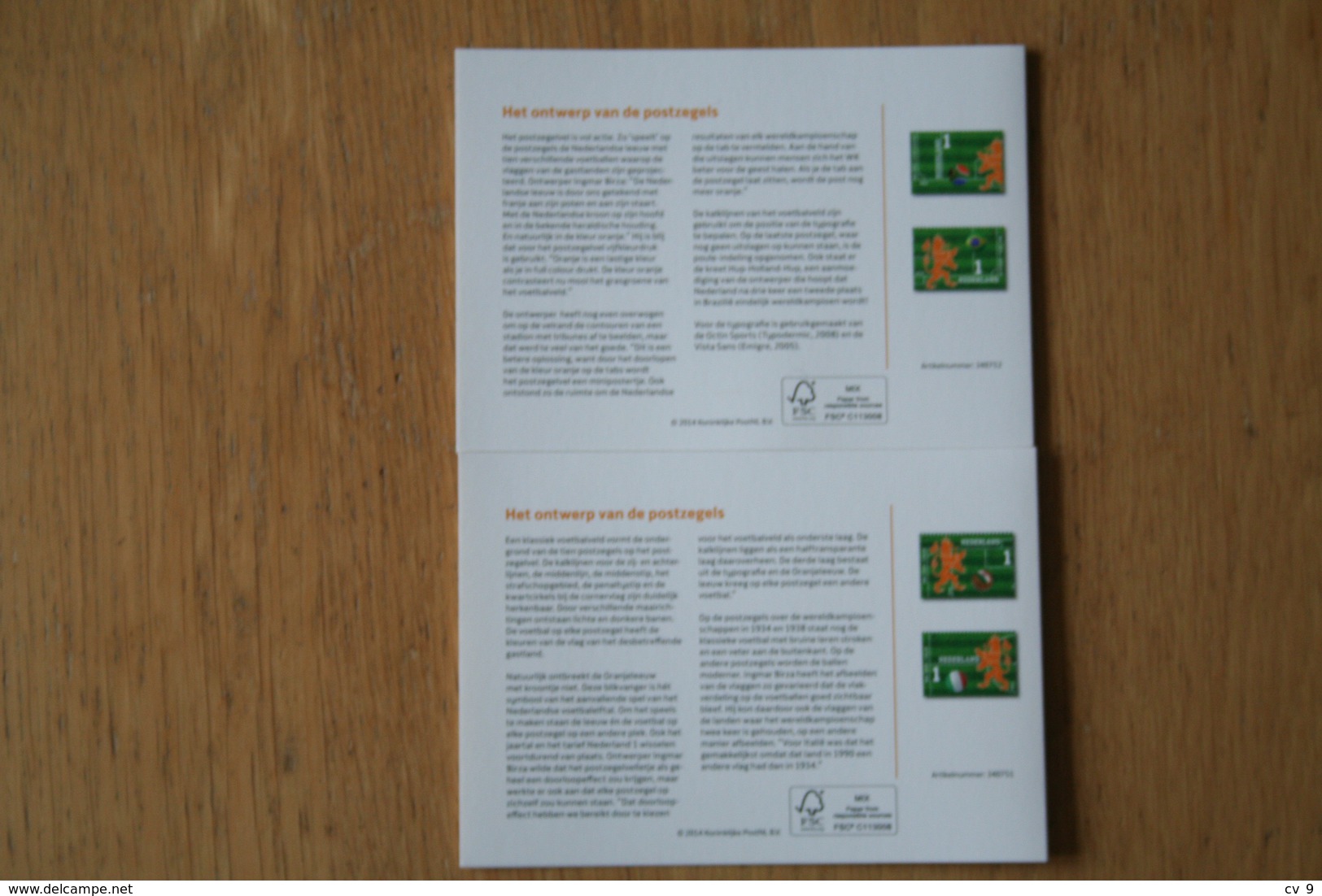 Worldcup Football PZM 503 A+b Presentaion Pack 2014 POSTFRIS MNH ** NEDERLAND / NIEDERLANDE NETHERLANDS - Unused Stamps