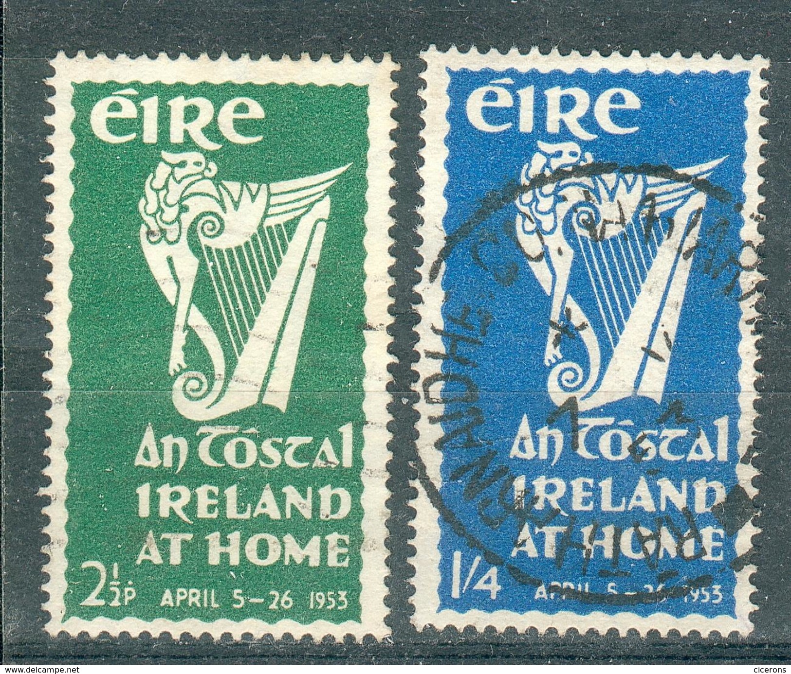 IRLANDE ; EIRE ; 1953 ; Y&T N° 118-119 ; Oblitéré - Oblitérés