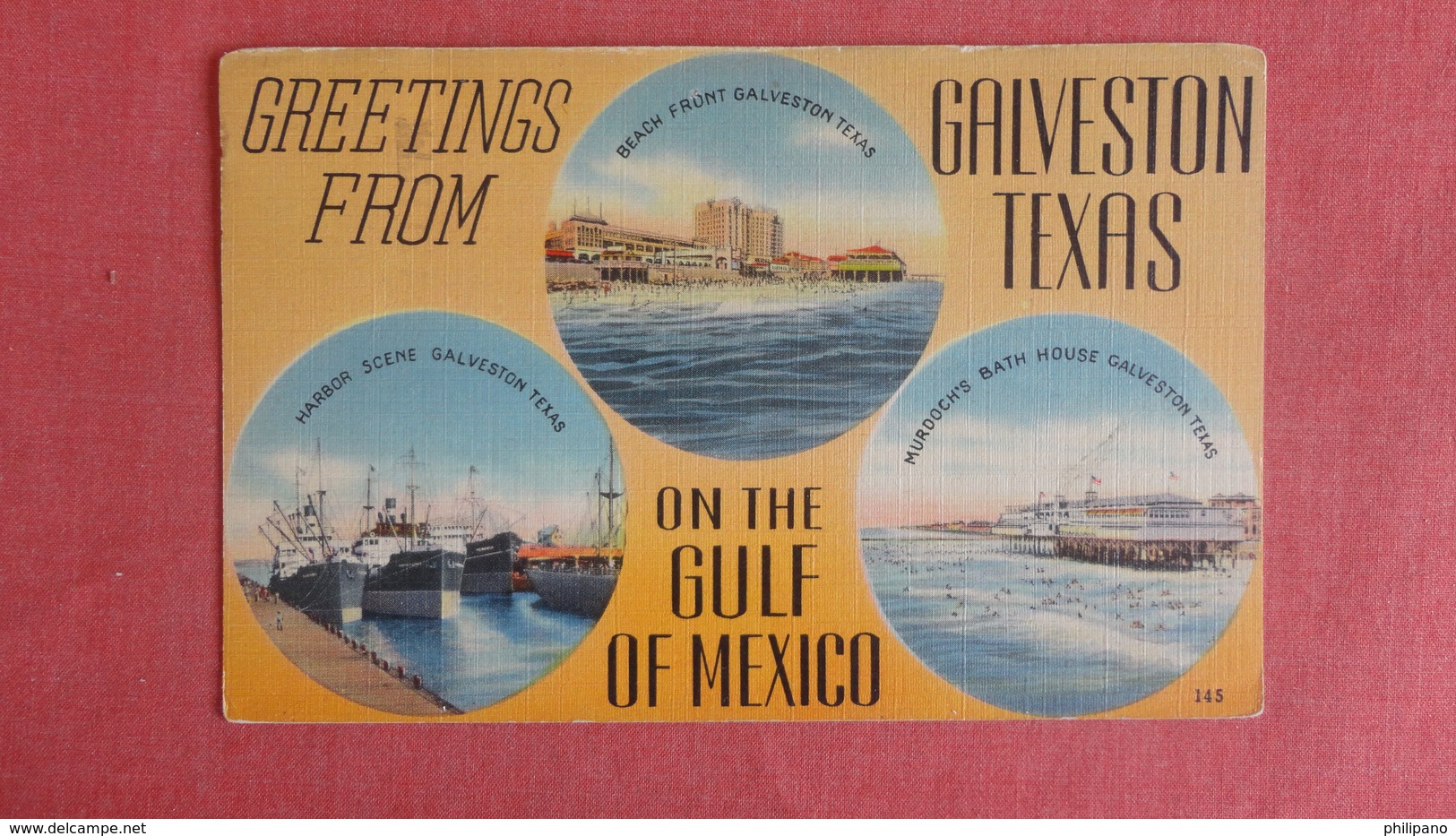 Texas > Galveston = Multi View Greetings   Ref 2427 - Galveston