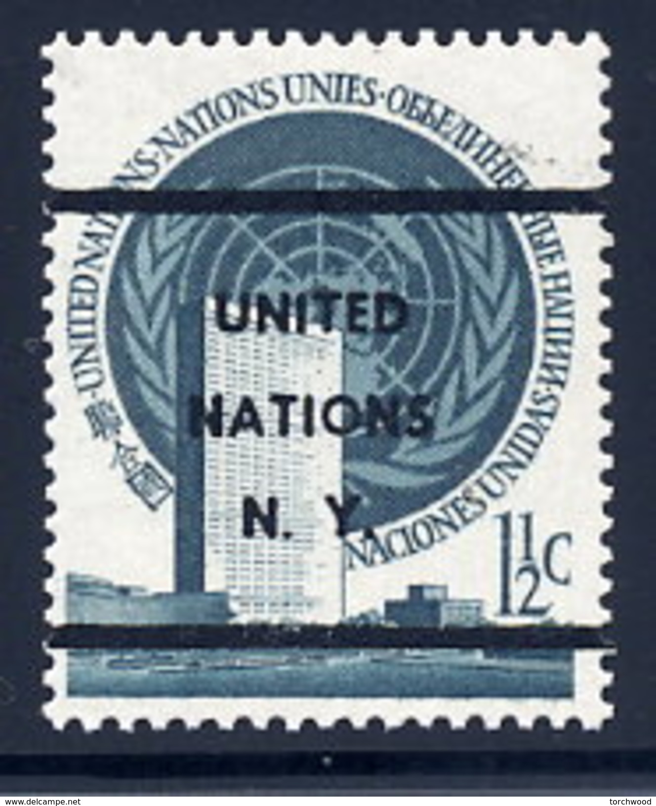 UN New Yoek  Sc#  2  MNH Pre-cancel 1951 - Nuovi