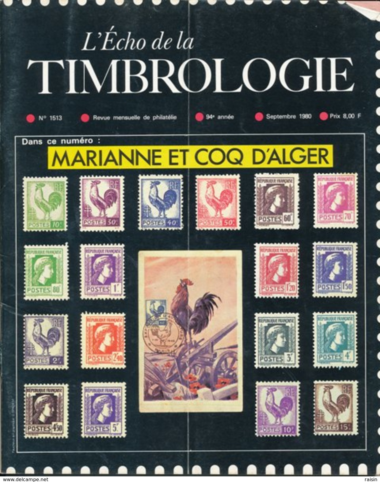 L'Echo de la Timbrologie année 1980 10 numéros