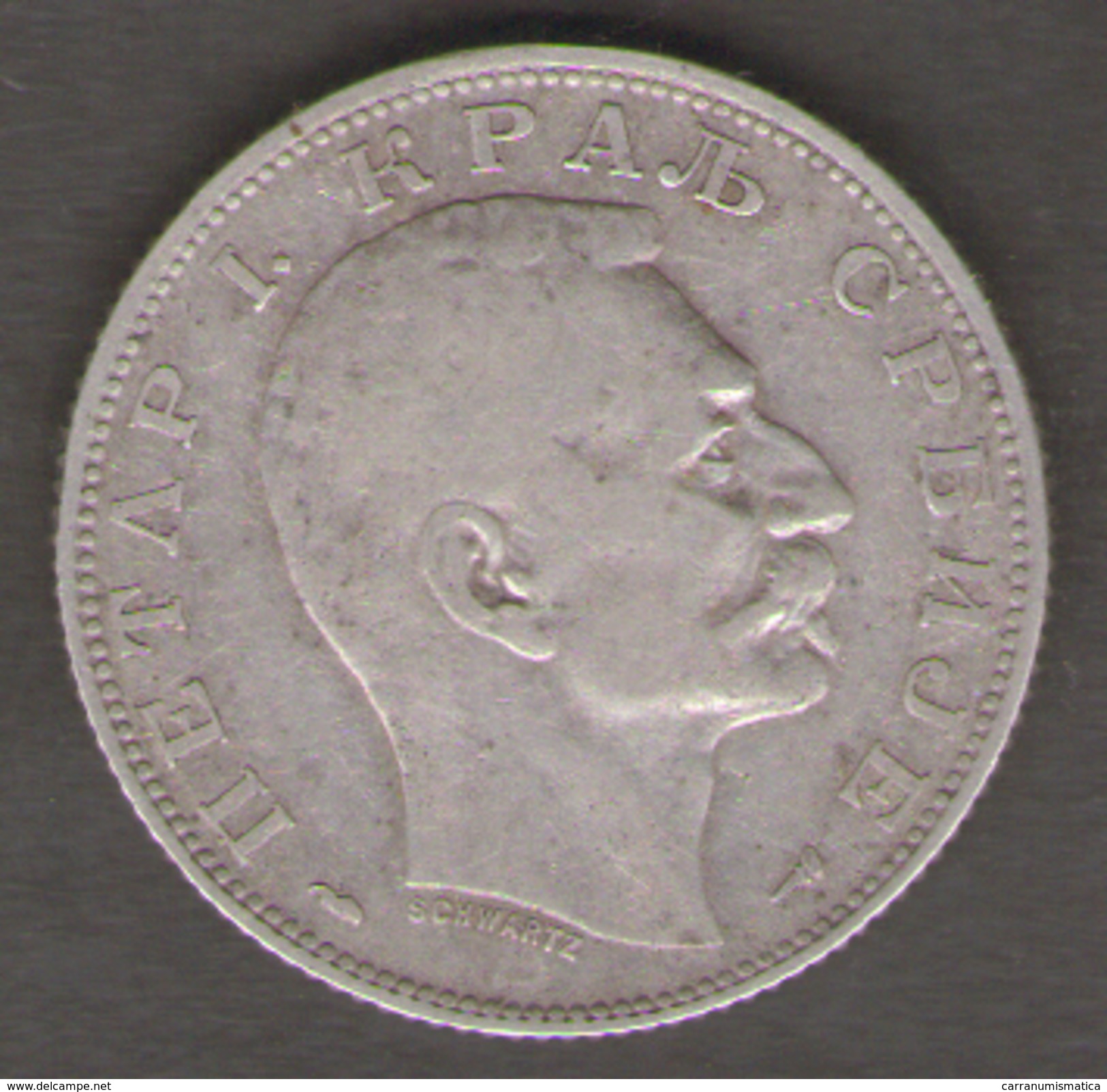 SERBIA 20 DINAR 1915 AG SILVER - Serbia