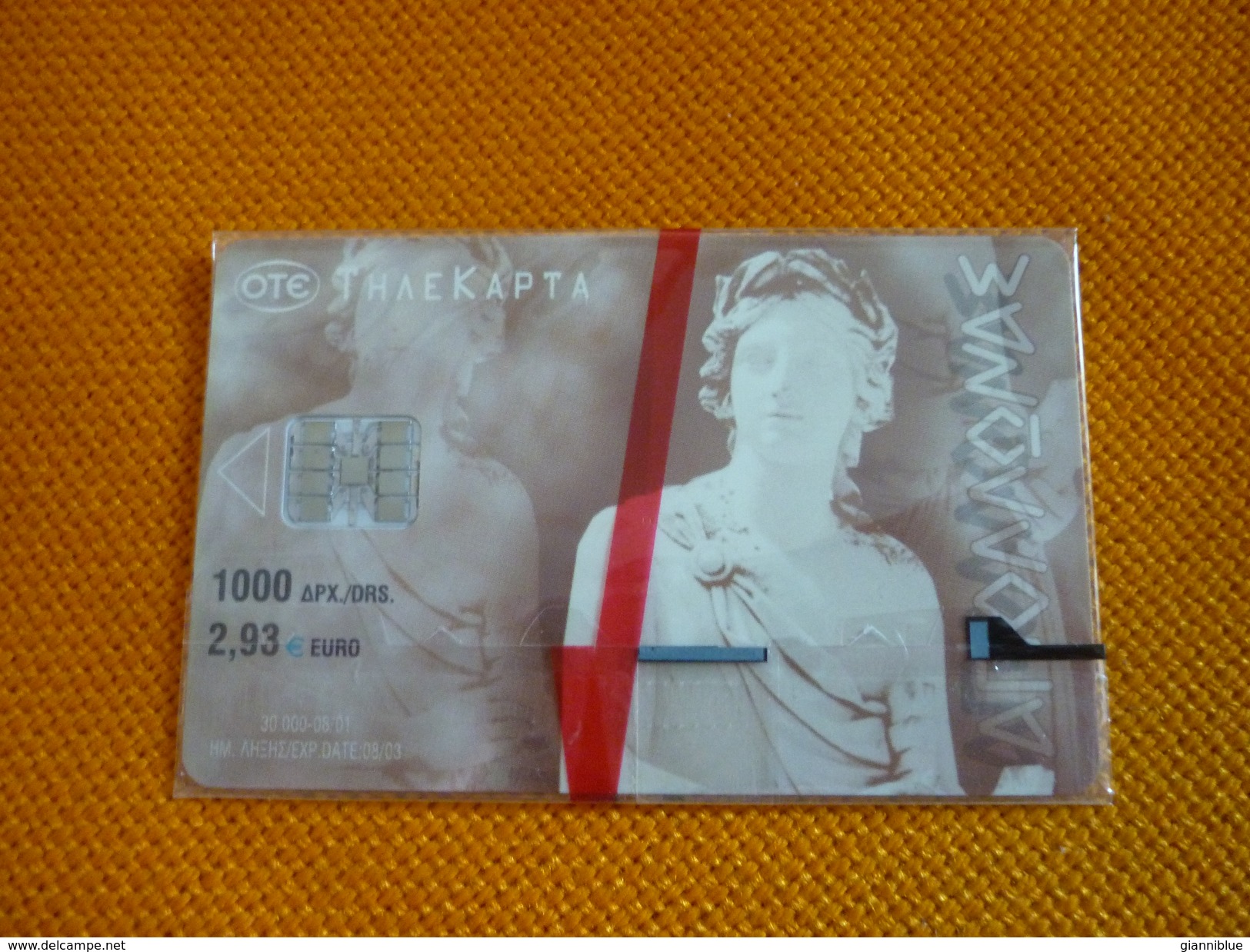 Greece Phonecard X1251 08/01 30.000 Apollon Apollo Apollonas (mint) - Greece