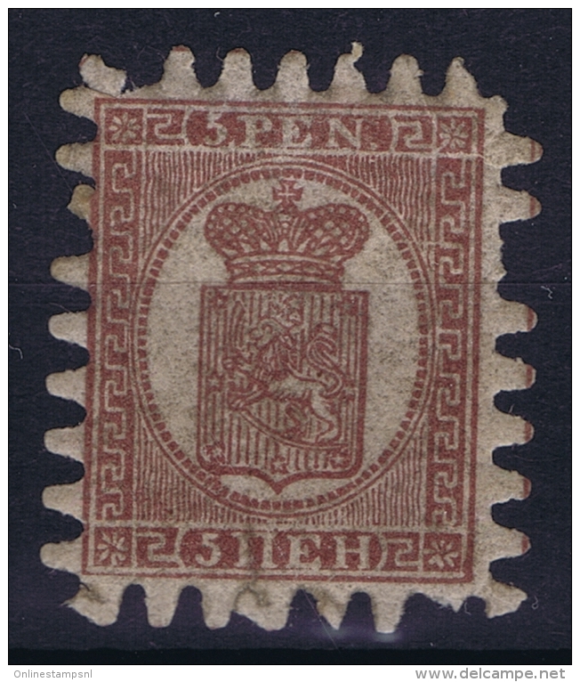 Finland: 1866 Mi Nr 5 B ,   Very Light Hinged   MH/* Falz/ Charniere - Unused Stamps