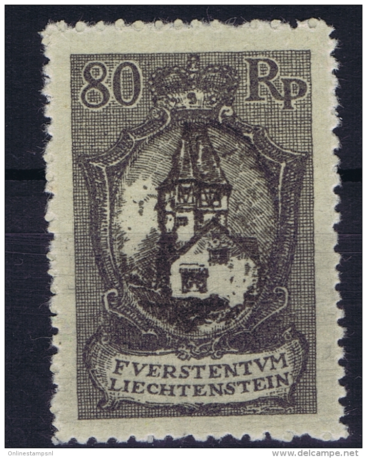 Liechtenstein: Mi Nr 59 MH/* Falz/ Charniere 1921 - Nuovi