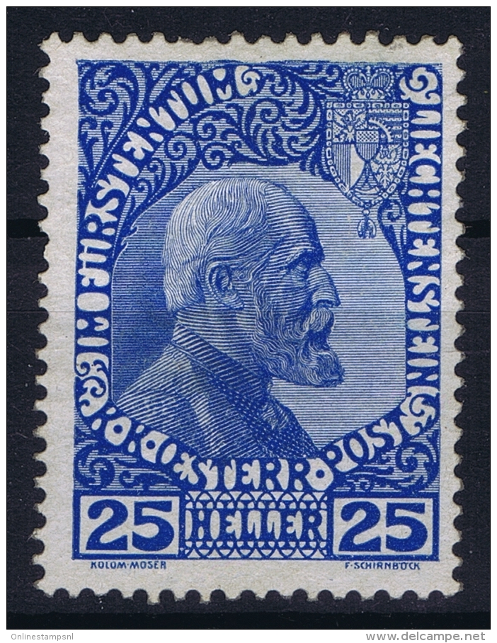 Liechtenstein: Mi Nr 3 Y MH/* Falz/ Charniere Normales Papier - Unused Stamps