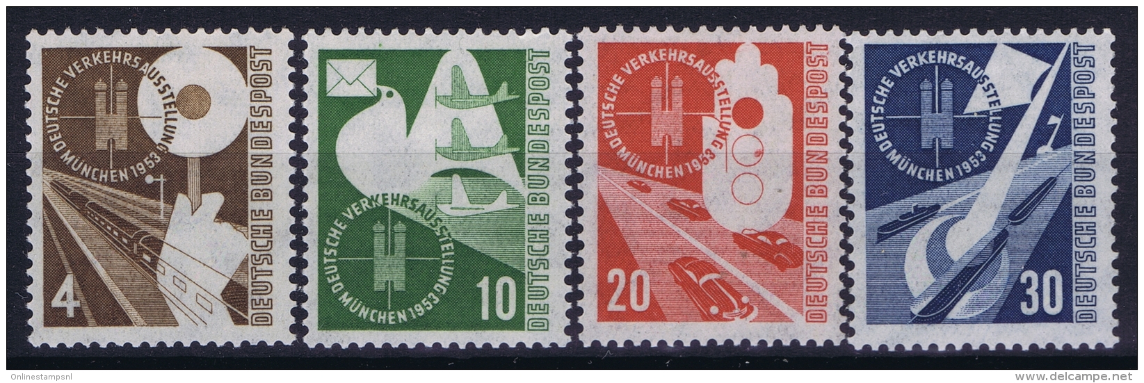 Deutschland: Mi 167 - 170 MNH/**/postfrisch/neuf Sans Charniere 1953 - Nuovi