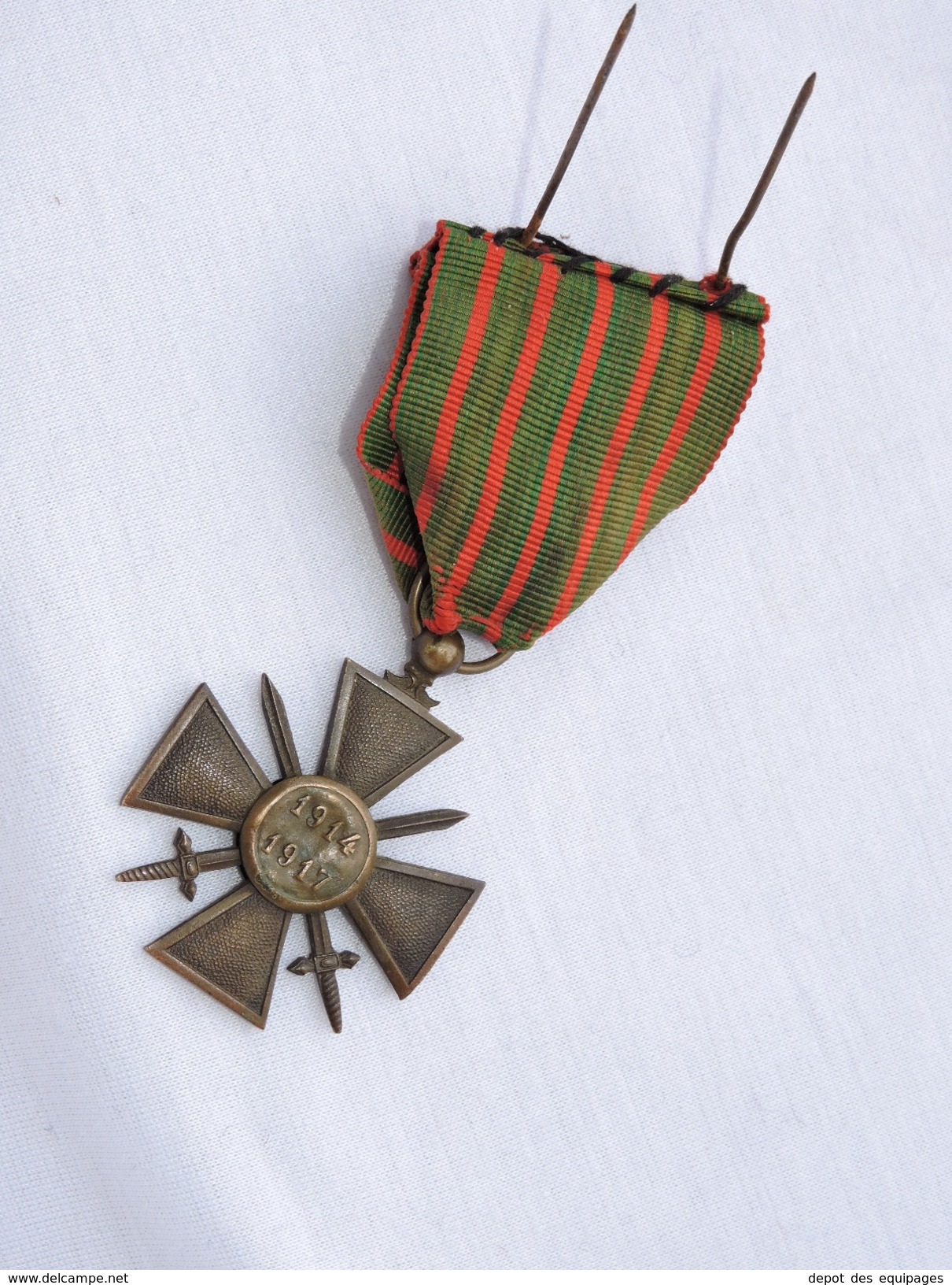 CROIX De GUERRE 1914-1917 + 2 CITATIONS Originale PAS Repro !! - France