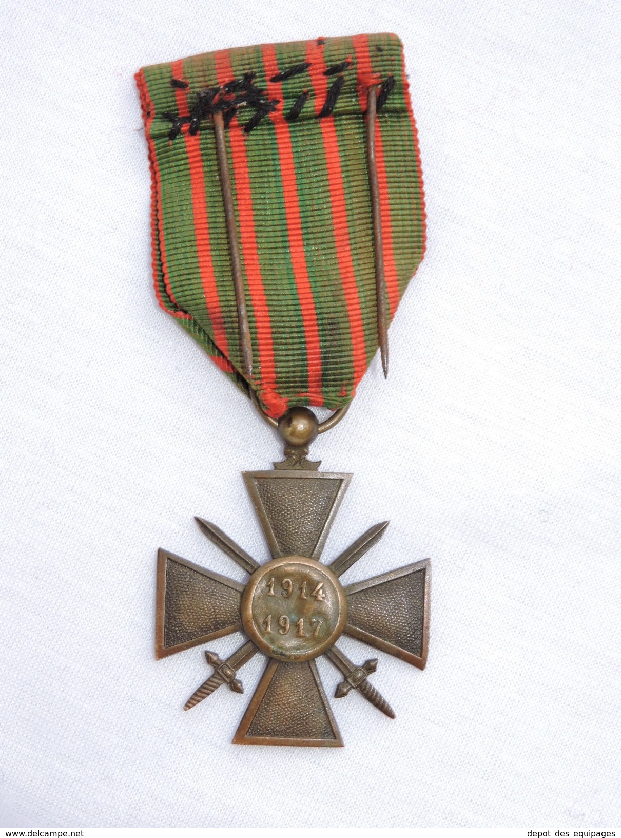 CROIX de GUERRE 1914-1917 + 2 CITATIONS originale PAS repro !!