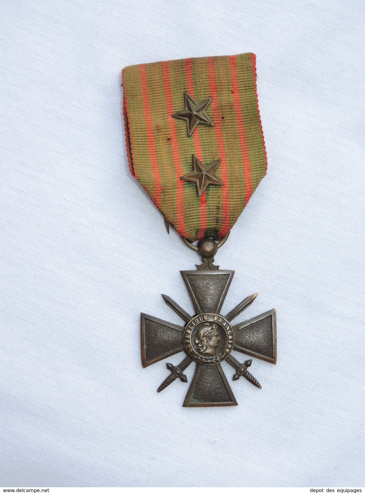 CROIX de GUERRE 1914-1917 + 2 CITATIONS originale PAS repro !!