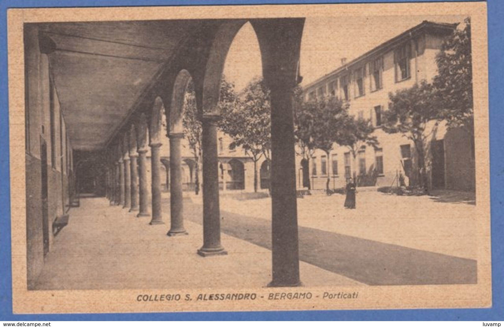 BERGAMO - F/P B/N   Cartonata -  Collegio S. Alessandro  (250909) - Bergamo
