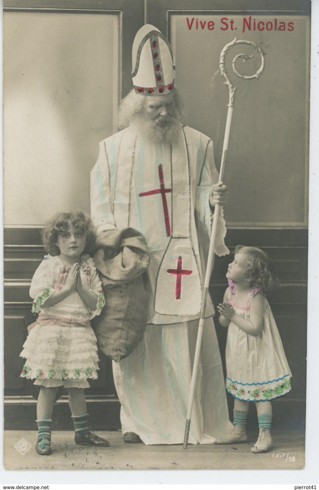 SAINT NICOLAS - Jolie Carte Fantaisie Enfants VIVE SAINT NICOLAS - Nikolaus