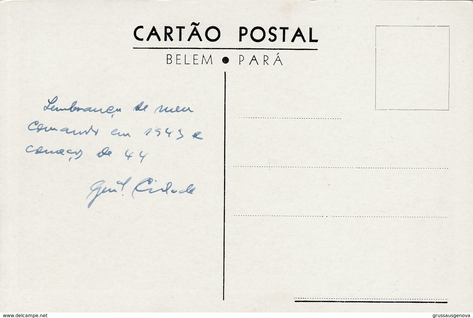 9035) BRASILE VISTAS DE BELEM QUARTEL GENERAL NON VIAGGIATA MA FOLDER DATATO 1945 SCRITTA AL FRONTE E RETRO - Belém