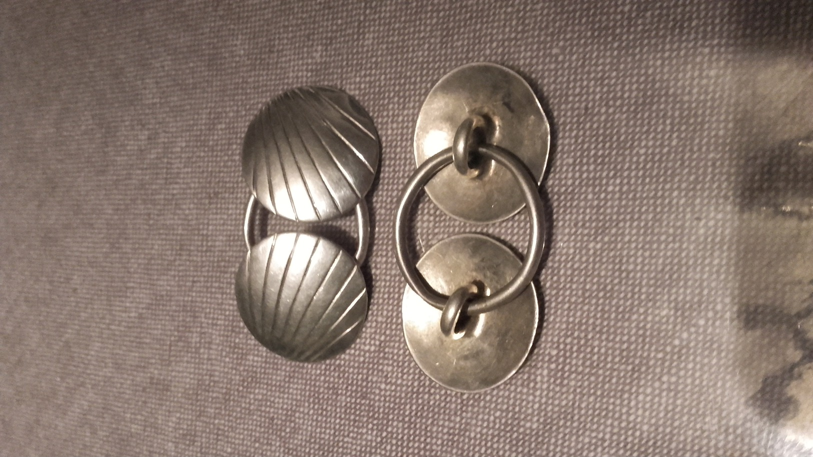 2 Paires Boucles De Cape,argent,silver,P 15.2 - Boutons De Col /de Manchettes