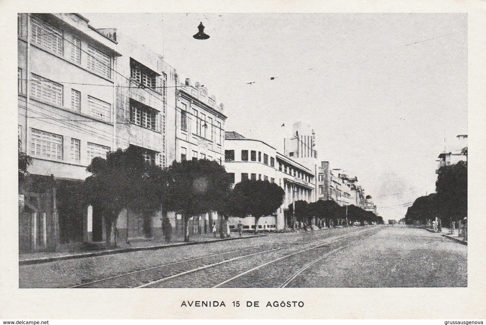 9036) BRASILE VISTAS DE BELEM AVENIDA 15 DE AGOSTO NON VIAGGIATA MA FOLDER DATATO 1945 - Belém