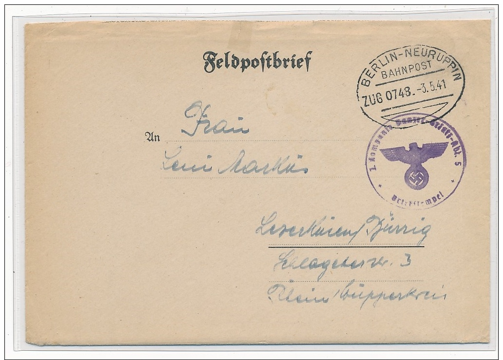 Bahnpost Stempel Beleg .... ( G4995 ) Siehe Foto - Briefe U. Dokumente