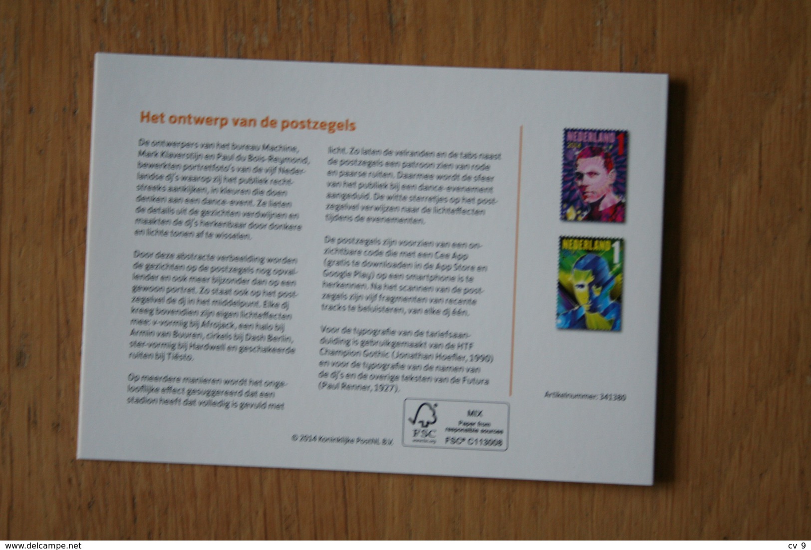 Dutch DJs Music Performance  PZM 509 Presentation Pack 2014 POSTFRIS MNH ** NEDERLAND NIEDERLANDE NETHERLANDS - Unused Stamps