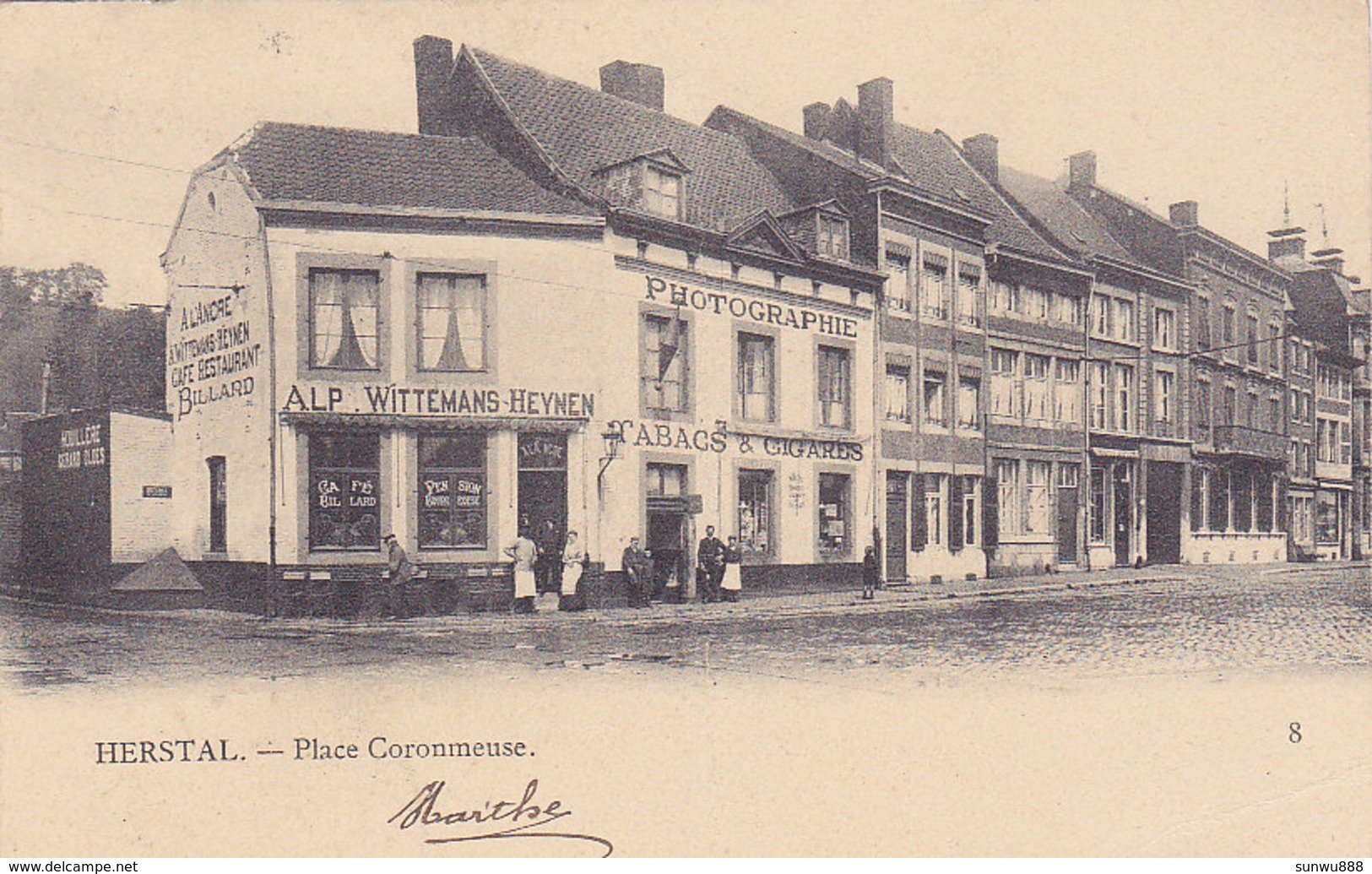 Herstal - Place Coronmeuse (commerces Photographie, Tabacs, Café Restaurant) - Herstal